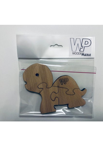 - 4 Parçalı Eğitici Masif Ahşap Puzzle - Hayvanlar