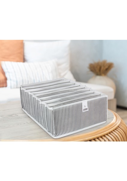 8 Bölmeli Akordiyon Organizer-L