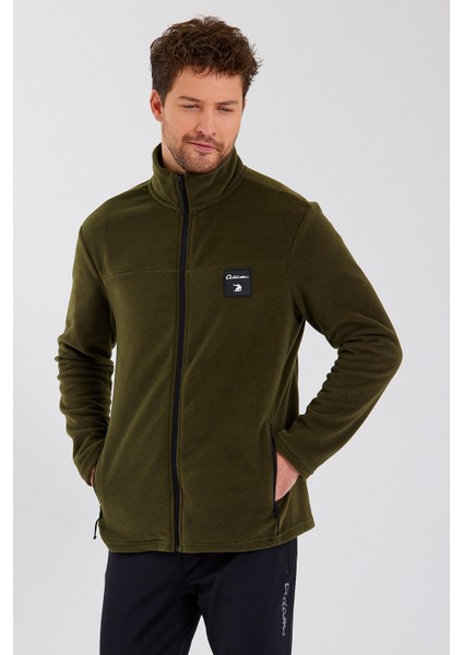 Classics Erkek Haki Standart Fit Günlük Rahat Fermuarlı Yaka Polar Spor Sweatshirt fırsatları