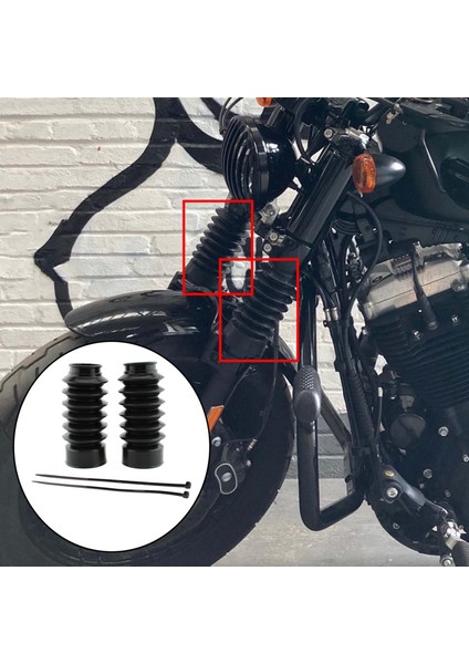 2x Kauçuk Ön Çatal Şok Emici Toz Kapakları X48 16-22 Siyah (Yurt Dışından) modelleri