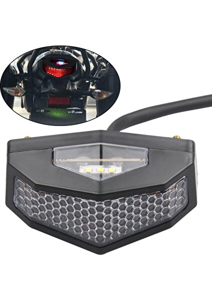 Güvenli Sürüş İçin 12V Universal Motosiklet LED Arka Kuyruk Işığı (Yurt Dışından)