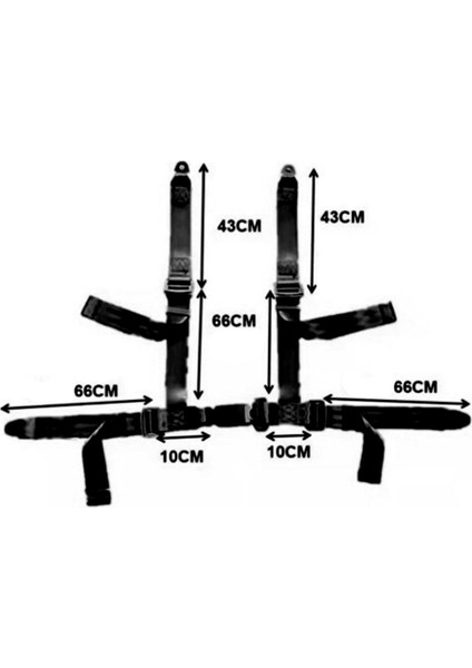 Go Kart, Club Golf Sepeti, Buggies Için Ayarlanabilir Güvenlik Kablo Takım Kiti (Yurt Dışından) fiyatları