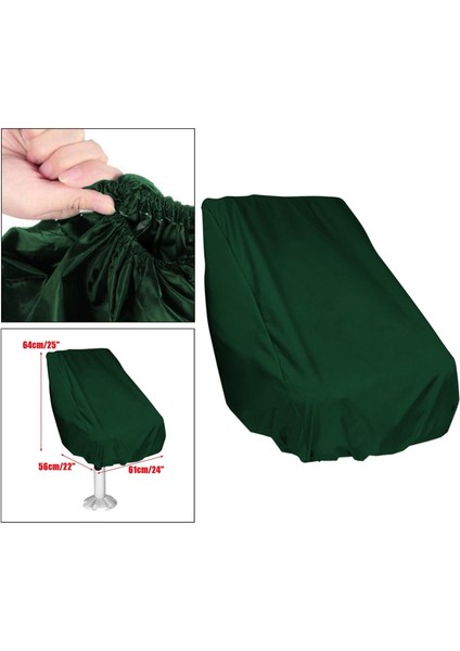 Tekne Koltuk Kapağı Tekne Sandalye Koltuk Kapağı Hava Dirençli 210D Oxford Kumaş Yeşil 56 x 61 x 64 cm. (Yurt Dışından) fırsatları
