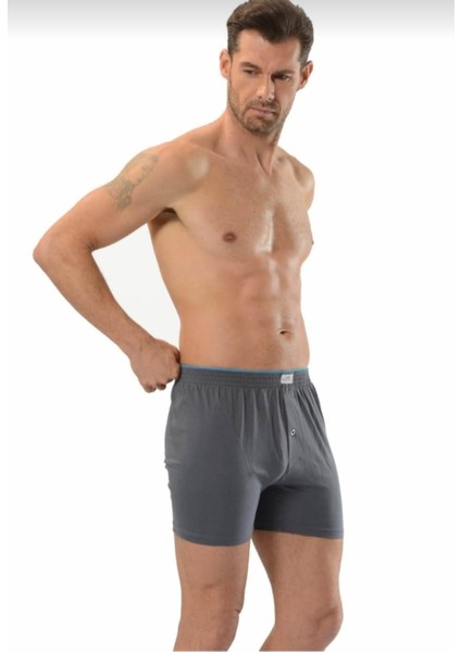 Jiber 127 Erkek Havlu Kemer Penye Boxer Şort 12 Li