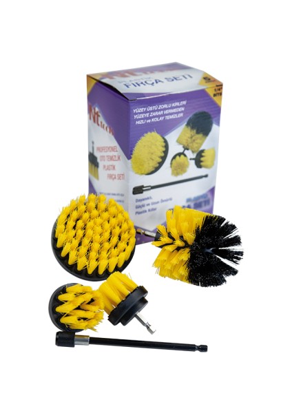 NTF22 4 Parça Plastik Matkap Fırça Seti fiyatları