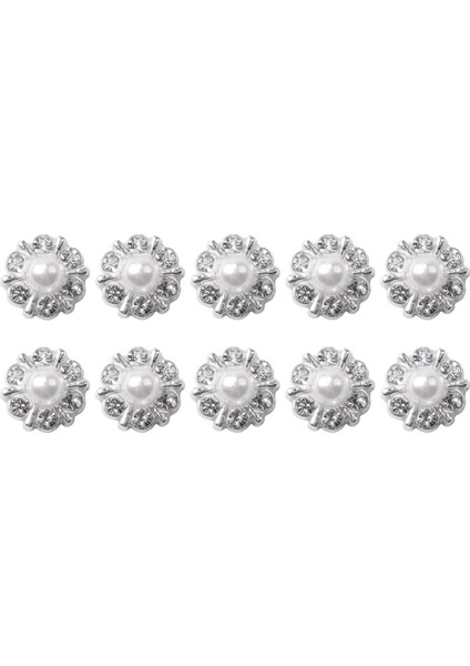 10X Küçük Rhinestone Metal Alaşım Düz Boğuk Bling Bling Tur 12MM (Yurt Dışından) fiyatları