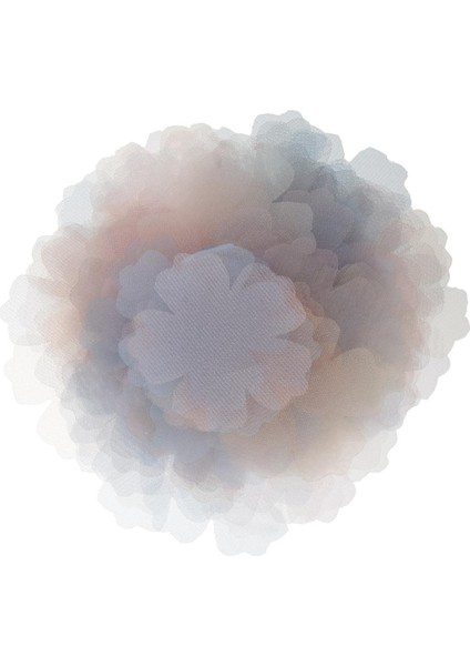 100PCS Chiffon Çiçek Kumaşı Sızdırmazlık Saç Aksesuarları (Yurt Dışından)