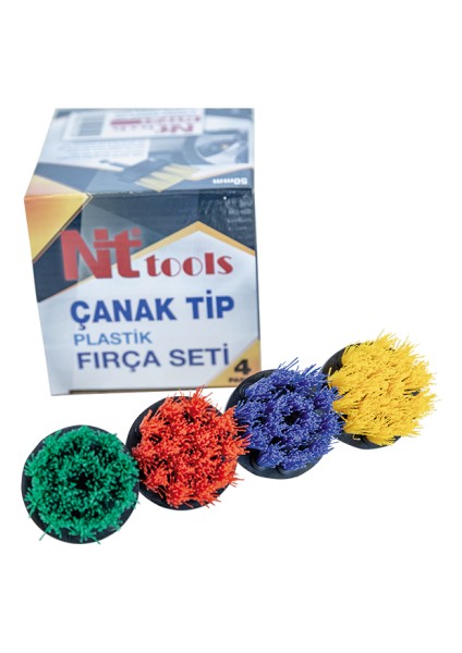 Nt Tools NTF21 4 Parça Çanak Tip Matkap Fırça Seti