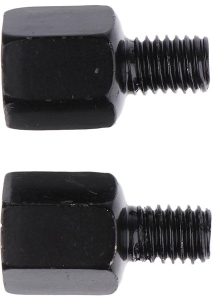 Motosiklet Aynası Montaj Adaptörü - Lh 8 mm. - Rh 8 mm. Iplik - Siyah (Yurt Dışından)