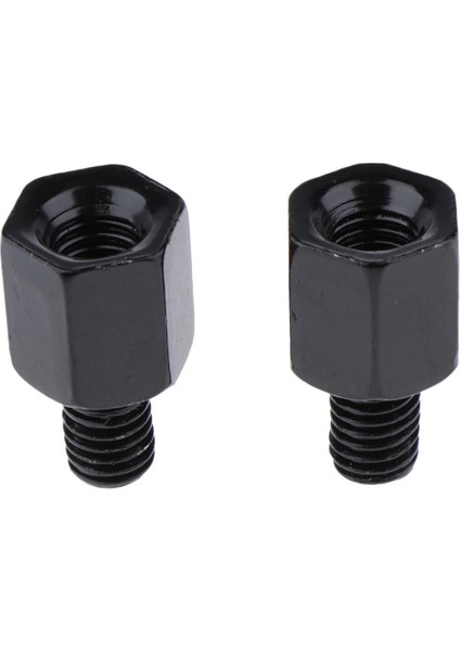Motosiklet Aynası Montaj Adaptörü - Lh 8 mm. - Rh 8 mm. Iplik - Siyah (Yurt Dışından)