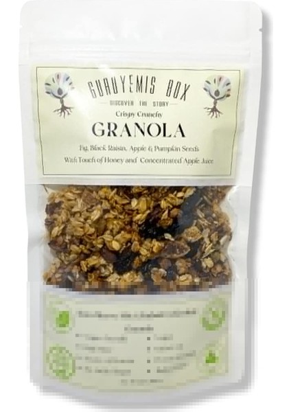 Granola Bol Kuru Meyveli Kabak Çekirdekli Ballı Vegan Şekersiz 240 gr Kahvaltılık Gevrek Sağlıklı Kahvaltı Beslenme Yüksek Lif Protein Kaynağı Vegan Şekersiz