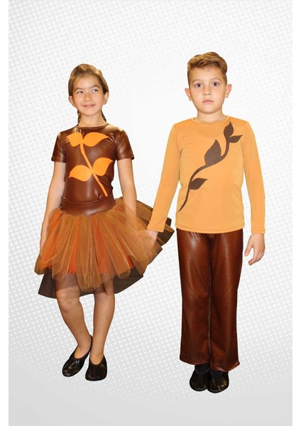 Tiyatro Animasyon Kostümleri Sonbahar Kostümü (Kız Çocuk)