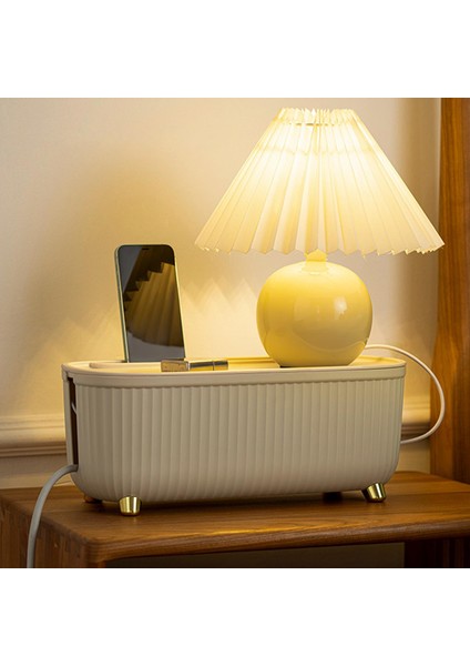 Kablo Yönetimi Organizer USB Hub Karşı Ev Bej 35X15X13CM (Yurt Dışından) fırsatları