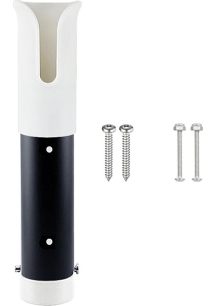 Tekne Fishing Rod Tutucu Pole Tüp Depolama Tutucu Montaj Braket Tekne Dişli Beyaz Siyah (Yurt Dışından)
