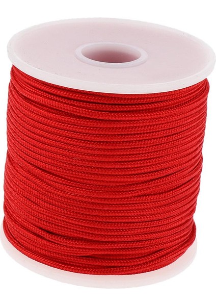 2mm 50M Tente Guyline Çadır Ipi Adam Hattı Kamp Kablosu Açık Yürüyüş Kırmızı (Yurt Dışından)