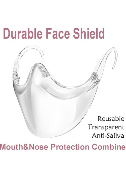 1 Adet Şeffaf Gözlük Stili Vizör Kullanım Için Şeffaf Dayanıklı Birleştirme Yeniden Kullanılabilir (Yurt Dışından) modelleri