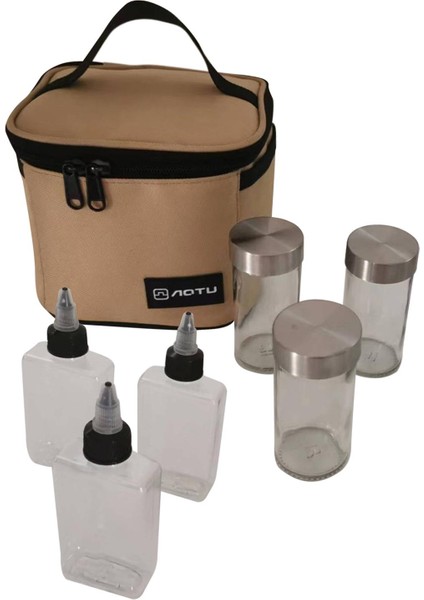 Seyahat Çantası Baharat Dispenser ile Spice Shaker Kavanozları Sınırlı Tip B Için Set Seti B Tip B (Yurt Dışından)