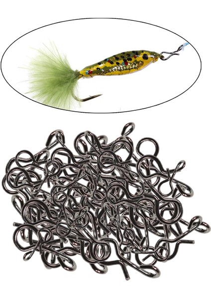 250PCS Hızlı Değişim Snap Fly Fishing Kiti Çelik Klipsler/kanca 5 Boyutlar (Yurt Dışından) fırsatları