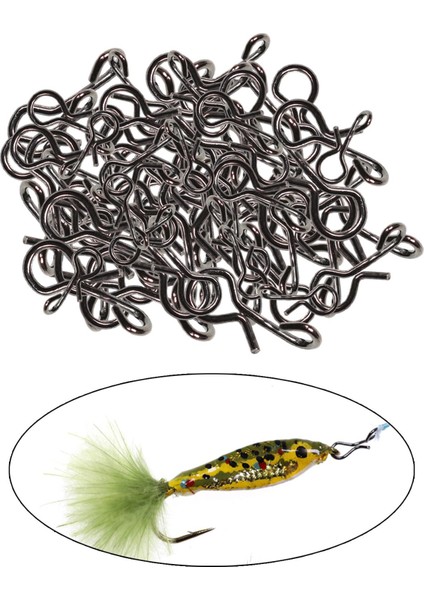 250PCS Hızlı Değişim Snap Fly Fishing Kiti Çelik Klipsler/kanca 5 Boyutlar (Yurt Dışından) indirimleri