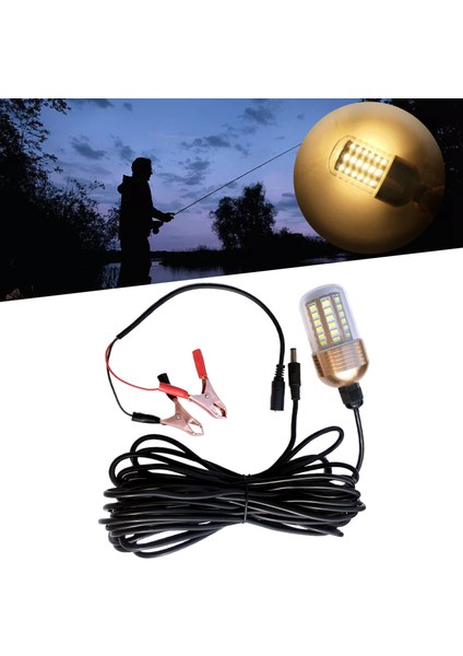 60 LED Sivil Balıkçılık Işığı Balıkları Çekir Gece Sarı Işık (Yurt Dışından)