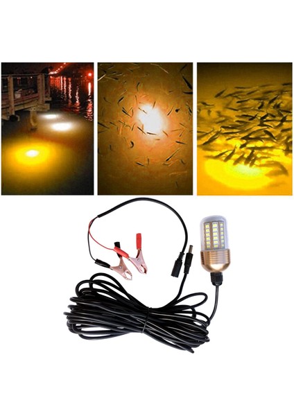 60 LED Sivil Balıkçılık Işığı Balıkları Çekir Gece Sarı Işık (Yurt Dışından)