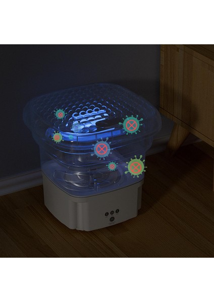 Mini Portatif Çamaşır Makinesi - Mavi (Yurt Dışından)