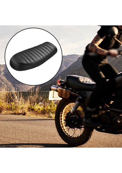 Cafe Racer Universal İçin Siyah Motosiklet Düz Brat Koltuk Eyer Yastığı (Yurt Dışından) indirimleri