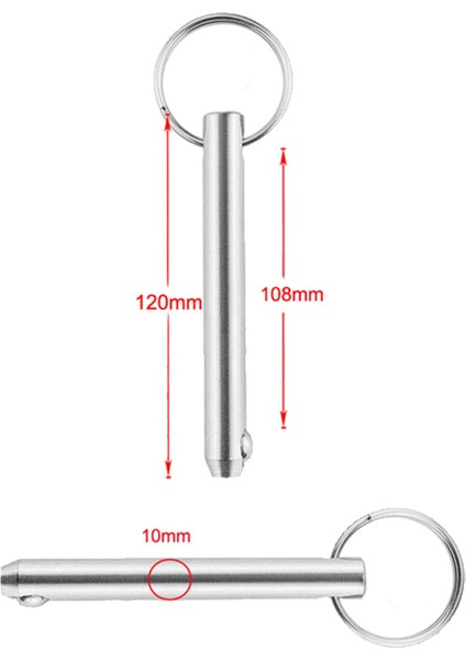 1cm Donanım Deniz Sınıfı Paslanmaz Çelik 316 Hızlı Serbest Bırakma Pin Aksesuarları fırsatları