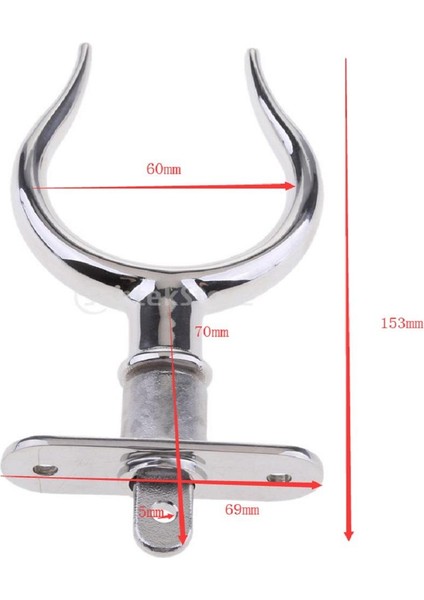 Yeni Tekne Rowlock Oarlock Braket Deniz Yatı Için Paslanmaz Montaj
