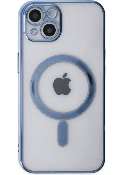 iPhone 13 Kılıf Magneticsafe Lazer Silikon - Sierra Blue