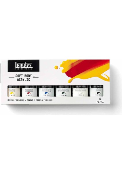 Professional Soft Body Akrilik Boya 6X59ML Set Mixing fiyatları