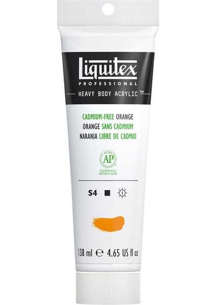 Professional Heavy Body Akrilik Boya 138ML Cadmium-Free Orange 892 S4 modelleri