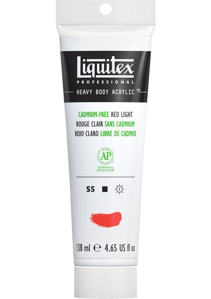 Professional Heavy Body Akrilik Boya 138ML Cadmium-Free Red Light 893 S5 modelleri