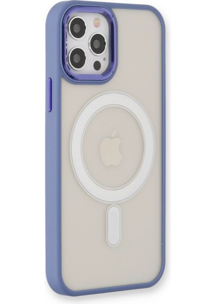 Apple iPhone 12 Pro Kılıf Room Magneticsafe Silikon - Sierra Blue