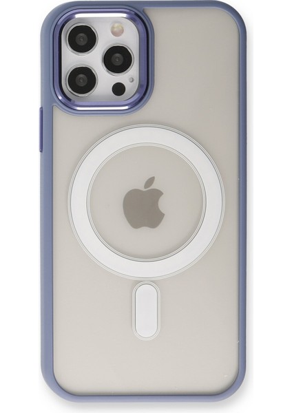 Apple iPhone 12 Pro Kılıf Room Magneticsafe Silikon - Sierra Blue