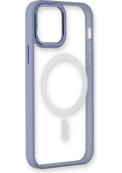 Apple iPhone 12 Pro Kılıf Room Magneticsafe Silikon - Sierra Blue