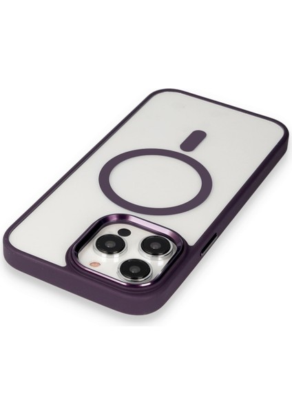 Apple iPhone 13 Pro Max Kılıf Room Magneticsafe Silikon - Bordo