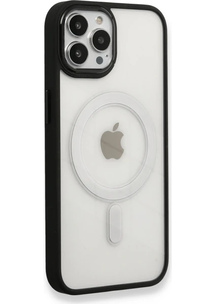 Apple iPhone 13 Pro Max Kılıf Room Magneticsafe Silikon - Siyah