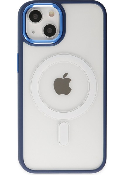 Apple iPhone 14 Kılıf Room Magneticsafe Silikon - Lacivert fiyatları