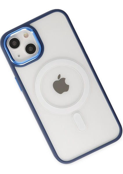 Apple iPhone 14 Kılıf Room Magneticsafe Silikon - Lacivert modelleri