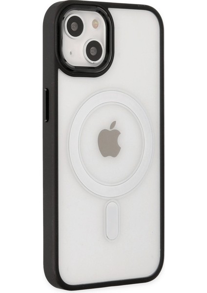 Apple iPhone 14 Plus Kılıf Room Magneticsafe Silikon - Siyah