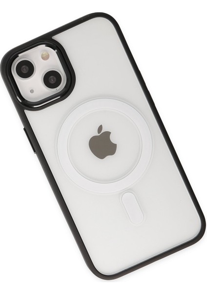 Apple iPhone 14 Plus Kılıf Room Magneticsafe Silikon - Siyah modelleri