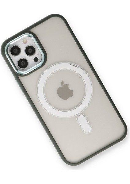iPhone 12 Pro Max Kılıf Room Magneticsafe Silikon - Köknar Yeşili modelleri