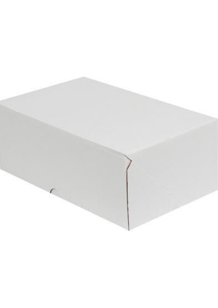 20x13x7,5 cm Beyaz E-Ticaret Kutusu Yapıştırma Kutu 4 Nokta 10 Adet