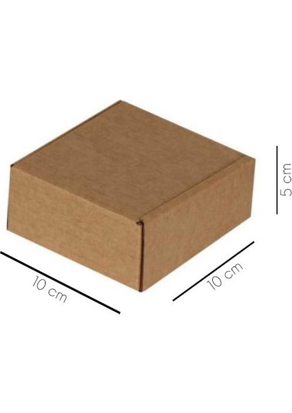 10x10x5 cm Kilitli E-Ticaret Kutusu 10 Adet