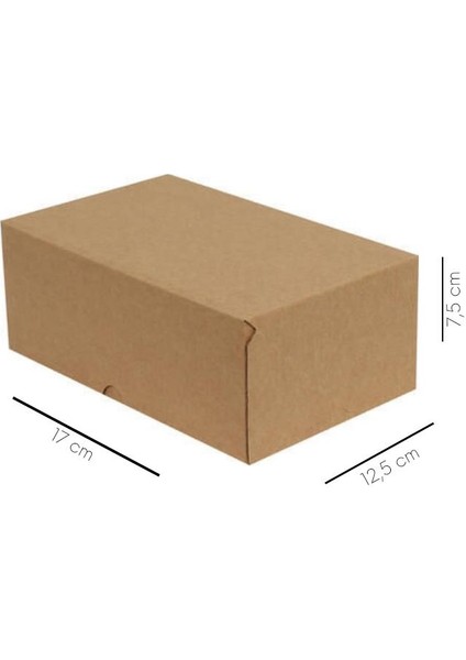 17x12,5x7,5 cm E-Ticaret Kutusu Yapıştırma Kutu 4 Nokta 10 Adet