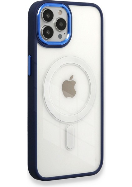 iPhone 13 Pro Max Kılıf Room Magneticsafe Silikon - Lacivert