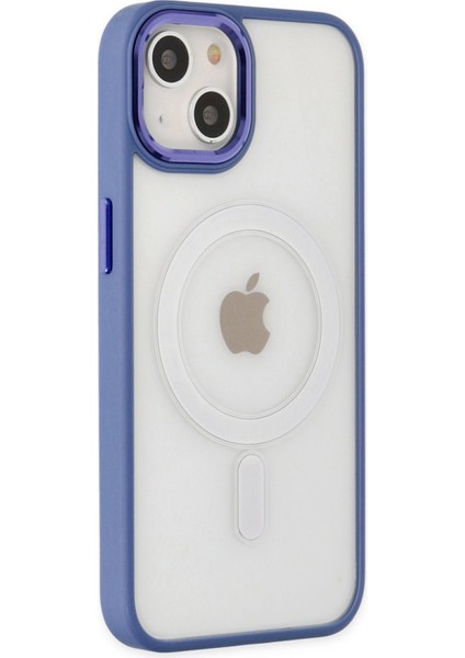 iPhone 14 Plus Kılıf Room Magneticsafe Silikon - Sierra Blue