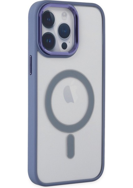 iPhone 14 Pro Max Kılıf Room Magneticsafe Silikon - Sierra Blue