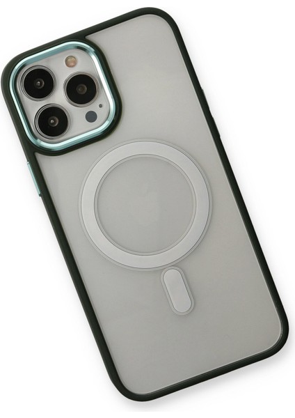 iPhone 13 Pro Max Kılıf Room Magneticsafe Silikon - Köknar Yeşili
